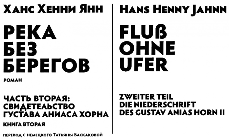 Река без берегов. Часть 2. Свидетельство Густава Аниаса Хорна. Книга 2