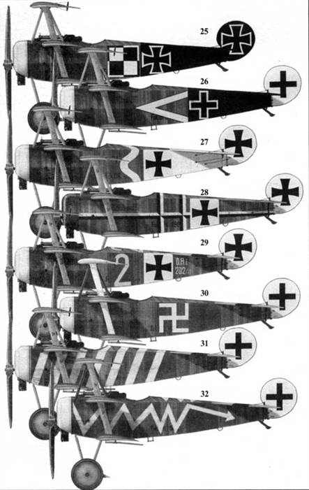 Боевое применение трипланов Fokker Dr I в Первой Мировой войне