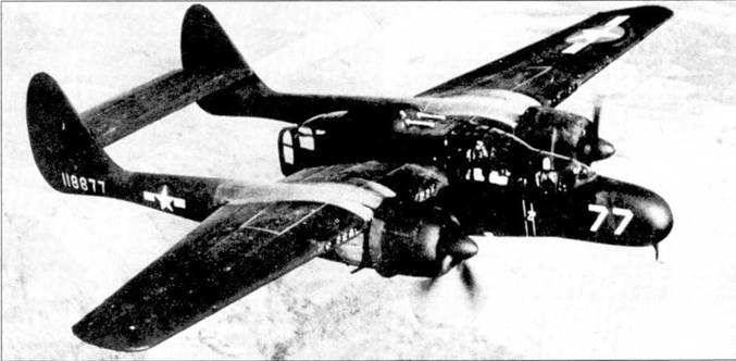 Nortrop P-61 BLack Widow. Тяжелый ночной истребитель США