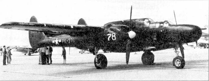 Nortrop P-61 BLack Widow. Тяжелый ночной истребитель США