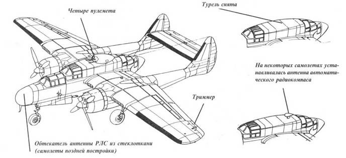 Nortrop P-61 BLack Widow. Тяжелый ночной истребитель США