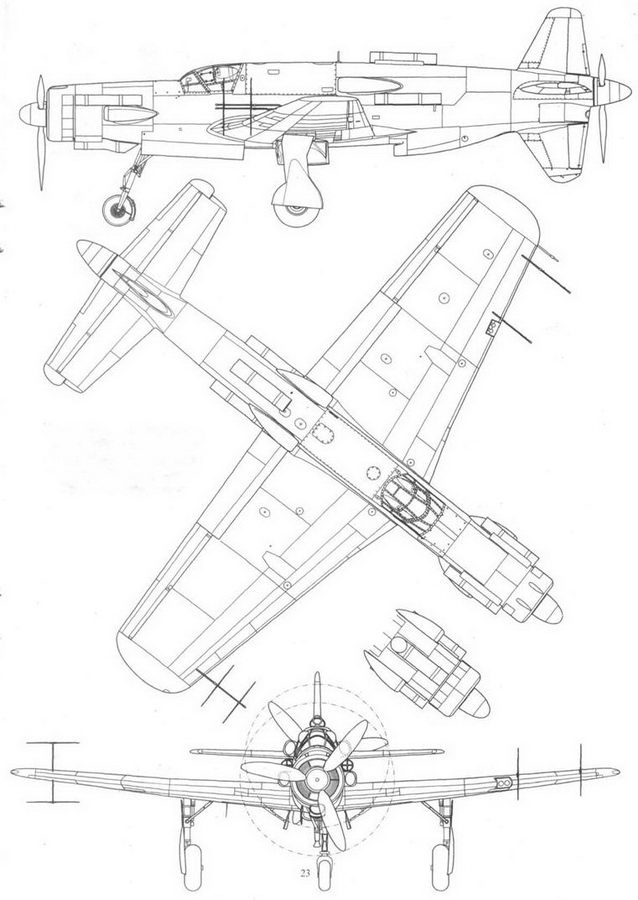 Do 335 «Pfeil». Самый быстный поршневой истребитель. Часть