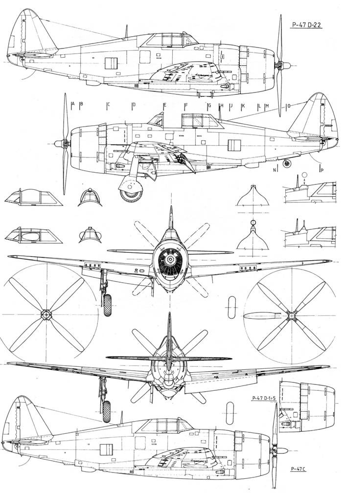 Р-47 «Thunderbolt» Тяжелый истребитель США