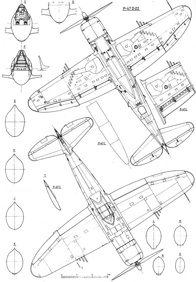 Р-47 «Thunderbolt» Тяжелый истребитель США