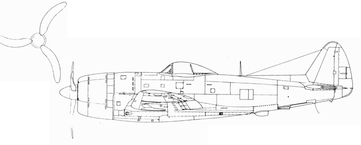 Р-47 «Thunderbolt» Тяжелый истребитель США