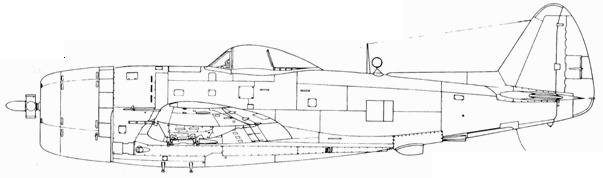 Р-47 «Thunderbolt» Тяжелый истребитель США