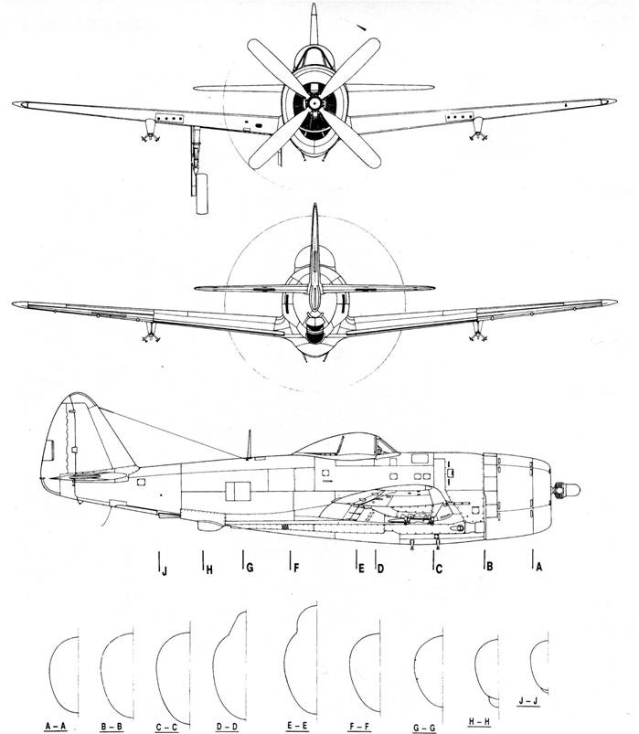 Р-47 «Thunderbolt» Тяжелый истребитель США