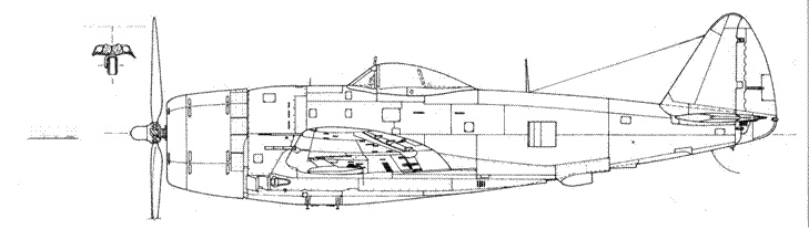 Р-47 «Thunderbolt» Тяжелый истребитель США