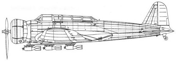 D3A «Val» B5N «Kate» ударные самолеты японского флота