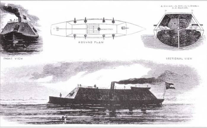 Казематные броненосцы южан, 1861–1865