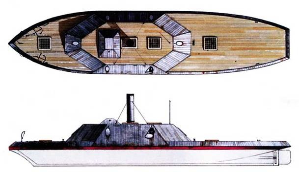 Казематные броненосцы южан, 1861–1865