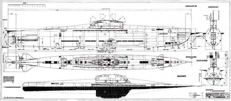 Германские субмарины Тип XXI Крупным планом