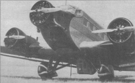 Транспортный самолет Юнкерс Ju 52/3m