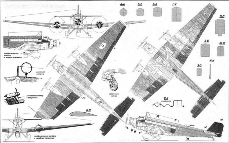 Транспортный самолет Юнкерс Ju 52/3m