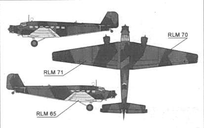 Транспортный самолет Юнкерс Ju 52/3m