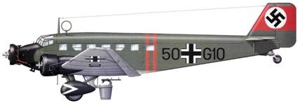 Транспортный самолет Юнкерс Ju 52/3m