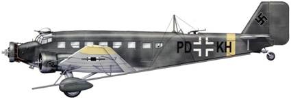 Транспортный самолет Юнкерс Ju 52/3m