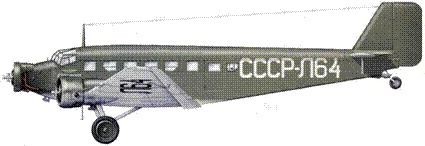 Транспортный самолет Юнкерс Ju 52/3m