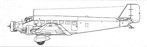 Транспортный самолет Юнкерс Ju 52/3m