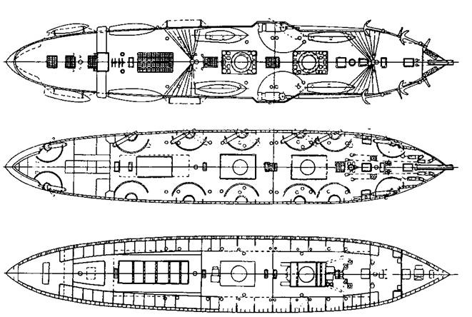 Полуброненосные фрегаты типа “Дмитрий Донской”. 1881-1905 гг.