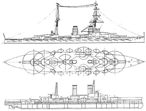 Линейные корабли “Эджинкорт”, “Канада” и “Эрин”. 1910-1922 гг.