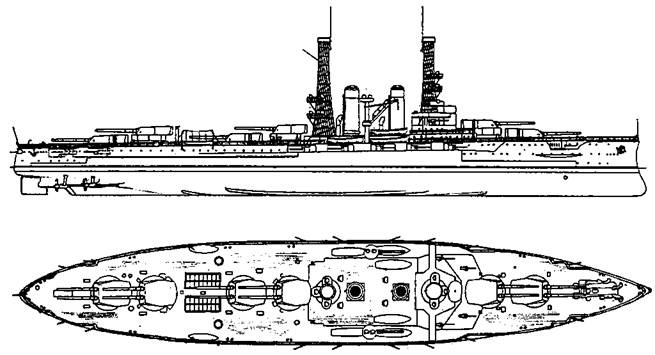 Линейные корабли Соединенных Штатов Америки. Часть I. Линкоры типов “South Carolina”, “Delaware”, “Florida” и “Wyoming”.