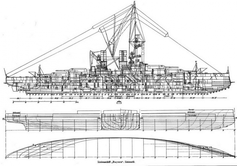 Линейные корабли типа &quot;Баерн&quot;. Последние дредноуты империи кайзера Вильгельма II.