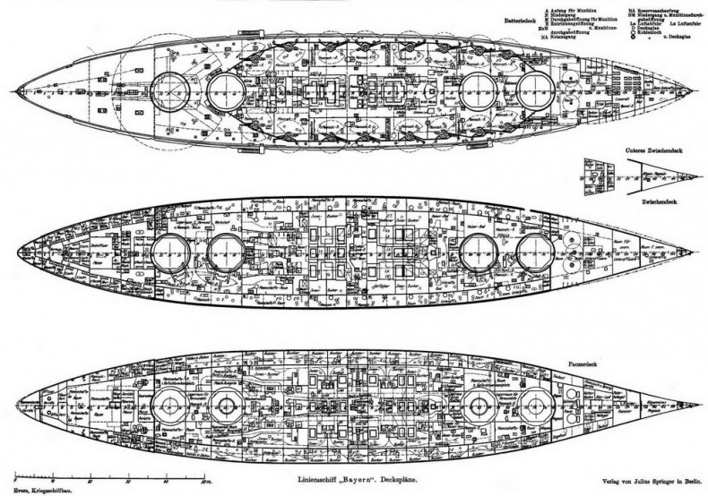 Линейные корабли типа &quot;Баерн&quot;. Последние дредноуты империи кайзера Вильгельма II.