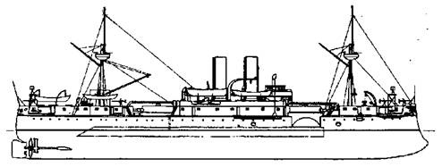 Броненосцы Соединенных Штатов Америки &quot;Мэн&quot;, &quot;Техас&quot;, &quot;Индиана&quot;, &quot;Массачусетс&quot;, &quot;Орегон&quot; и &quot;Айова&quot;
