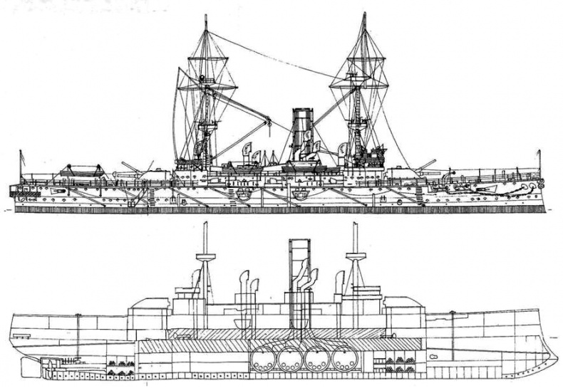 Броненосцы типов “Центурион”, “Ринаун” и “Трайомф”. 1890-1920 гг.