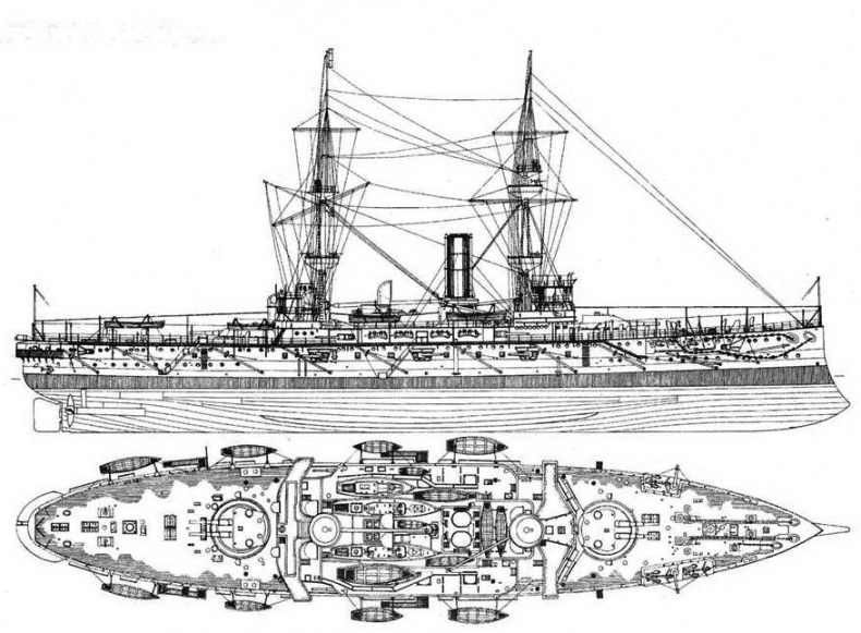 Броненосцы типов “Центурион”, “Ринаун” и “Трайомф”. 1890-1920 гг.